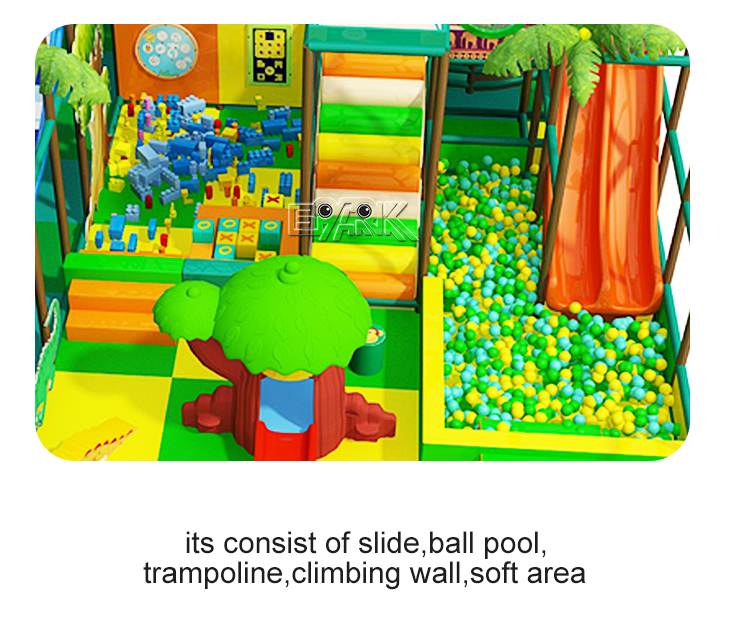 Custom Design Indoor Playground 150 Square Meters Soft Play Equipment Ball Pool Amusement Rides factory