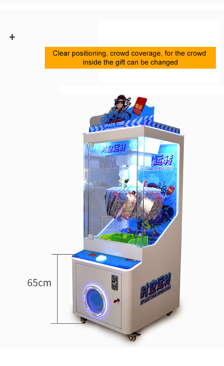 Coin Operated Prize Vending Machine Free Spin Clip Sticker Game Machine details
