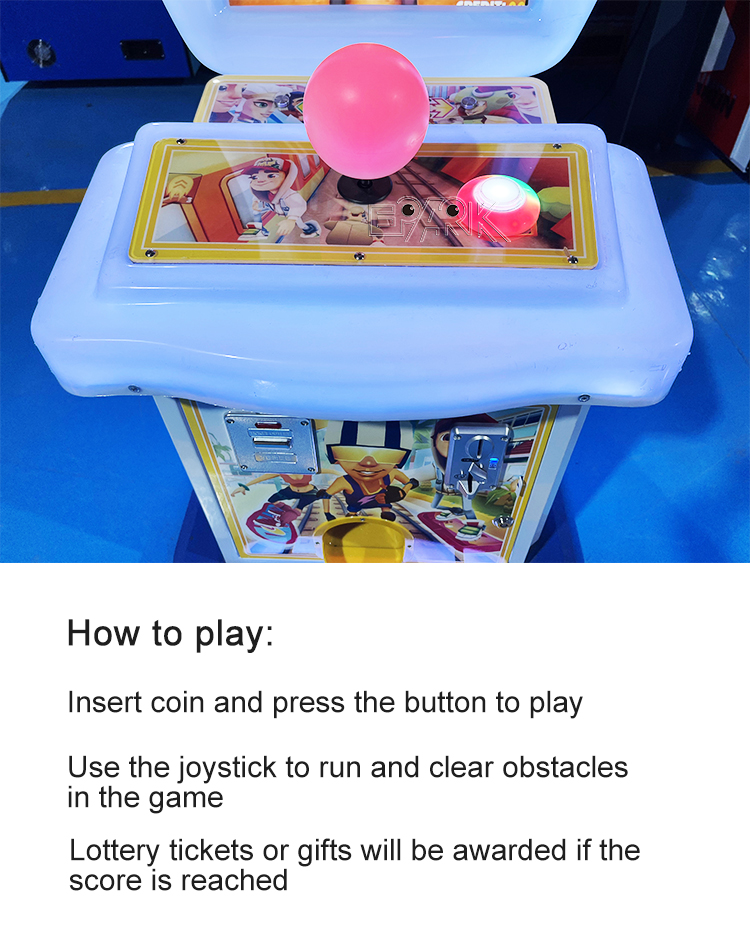Coin Operated Subway Parkour Kids Game Arcade Video Redemption Machines supplier