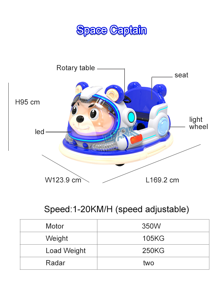 Amusement Park Kids Game Machine Electrical Battery Car Toy Car Bumper Car details
