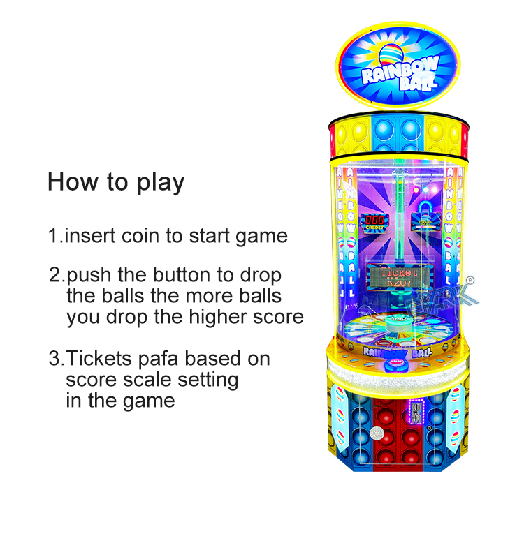 Amusement Machine Coin Operated Ticket Machine Bouncing Ball Redemption Games supplier