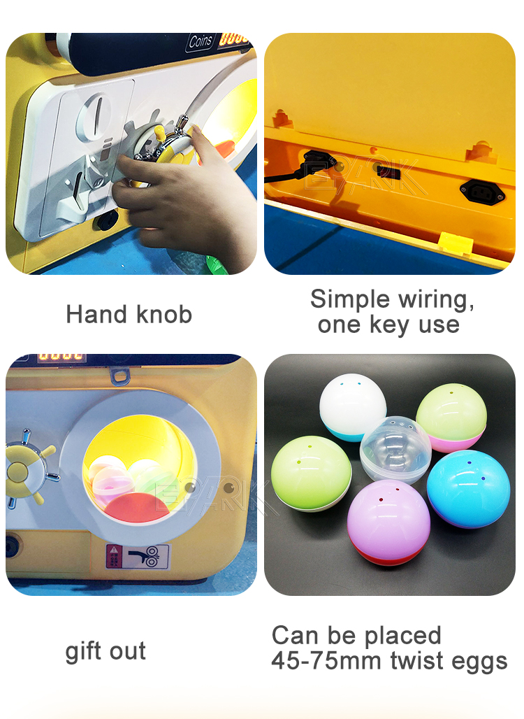 55-75mm Capsule Toys Vending Machine Coin Operated Gashapon Gift Machine Egg Toys True Display Plastic Box For Shopping Mall factory