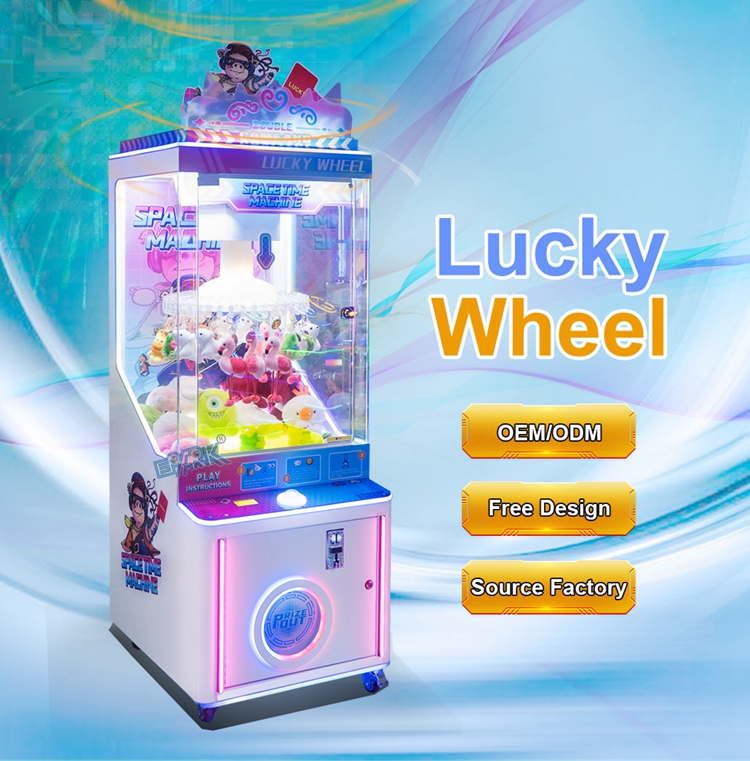 Coin Operated Gift Games Machine Lucky Wheel Clip Sticker Card Skill Claw Machine supplier
