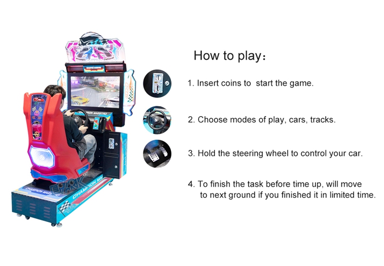 Wholesale 32 Inch Outrun Coin Operated Car Race Arcade Games Machine Indoor Motion Sim Speed Racing Car Simulator supplier