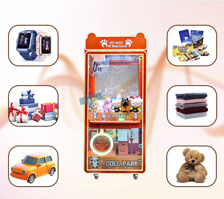 Coin Operated Arcade Toy Claw Machine Crane Machine factory