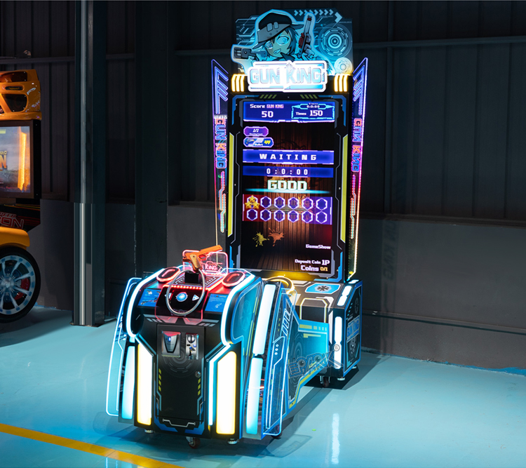 New Arrival Indoor Entertainment 2 Player Interactive Arcade Top Gun Coin Operated Gun Shooting Game Machine manufacture