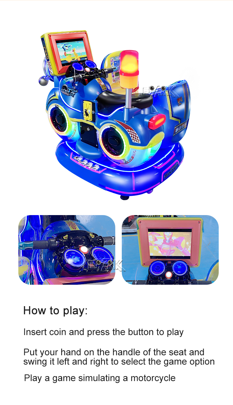 Wholesale Direct Sales Coin Operated Rocking Car Kiddie Rides Swing Game Machine factory