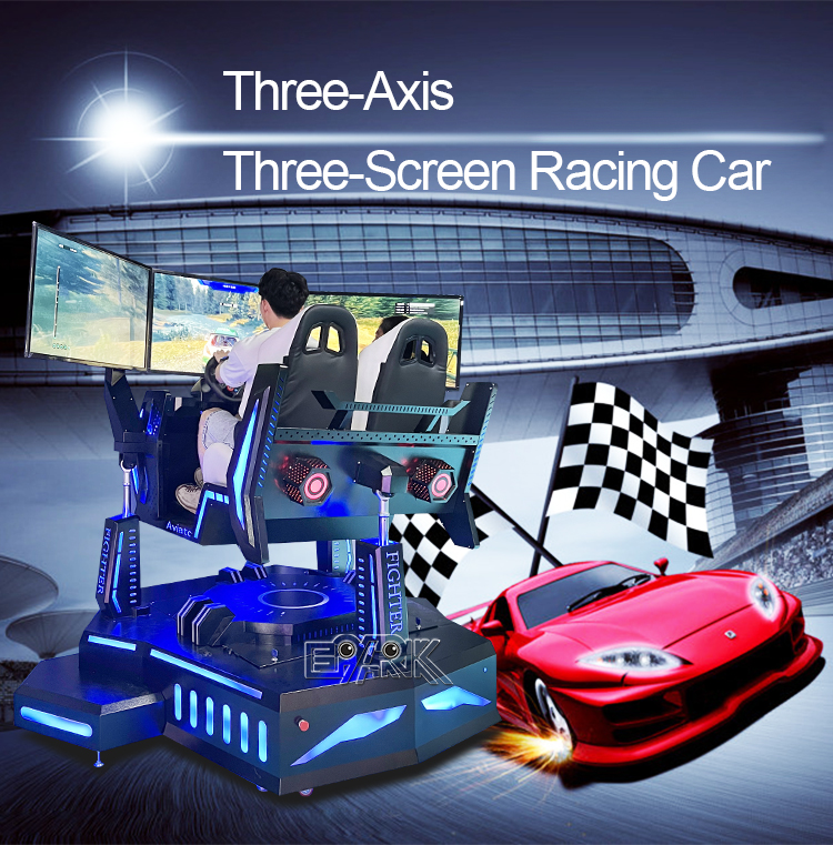 6 Dof Motion Platform For Driving Simulator Hydraulic Racing Simulator 4d 2 Players Vr Car Racing Game Machine Simulator supplier