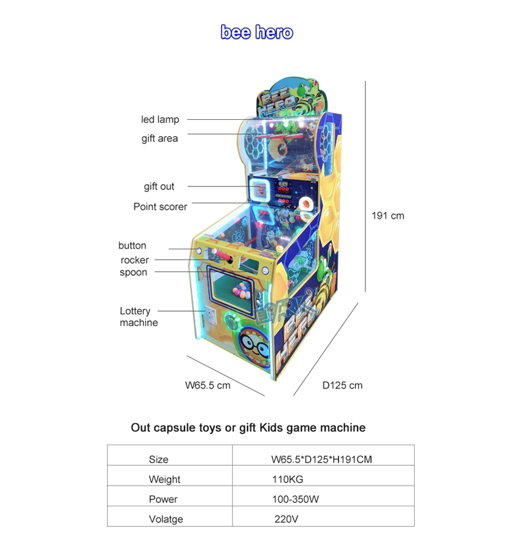 Coin Operated Ticket Redemption Games Arcade Kids Machine Game Lottery Machines supplier