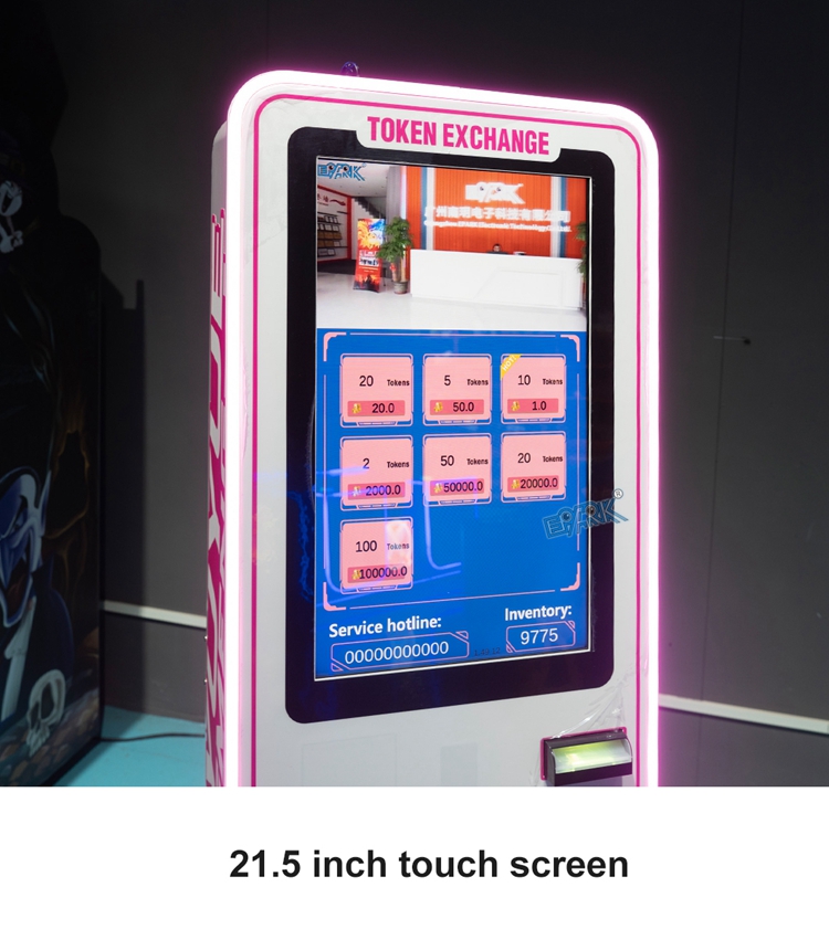 Customized Automatic Arcade Token Machine Vending Machine Coin Changer/Bill to Coin Changer Machine For Game Center factory