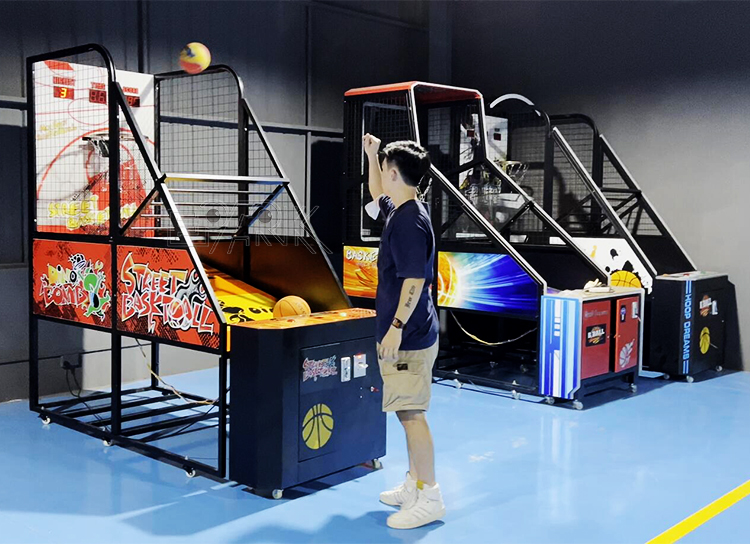 Indoor Sport Coin Operated Arcade Game Basketball Shooting Machine Basketball Machine supplier