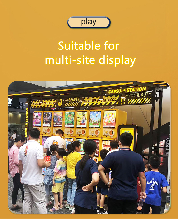 55-75mm Capsule Toys Vending Machine Coin Operated Gashapon Gift Machine Egg Toys True Display Plastic Box For Shopping Mall factory