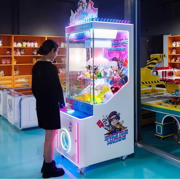 Coin Operated Gift Games Machine Lucky Wheel Clip Sticker Card Skill Claw Machine details