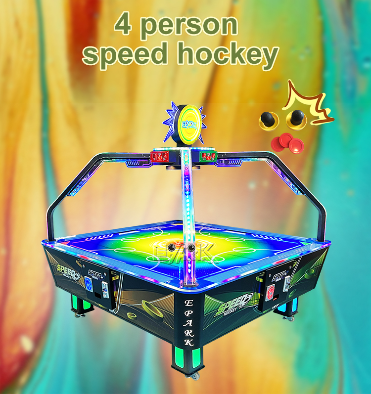 Amusement Park Sport Game Machine Coin Operated Arcade Game 4 Players Air Hockey Table factory