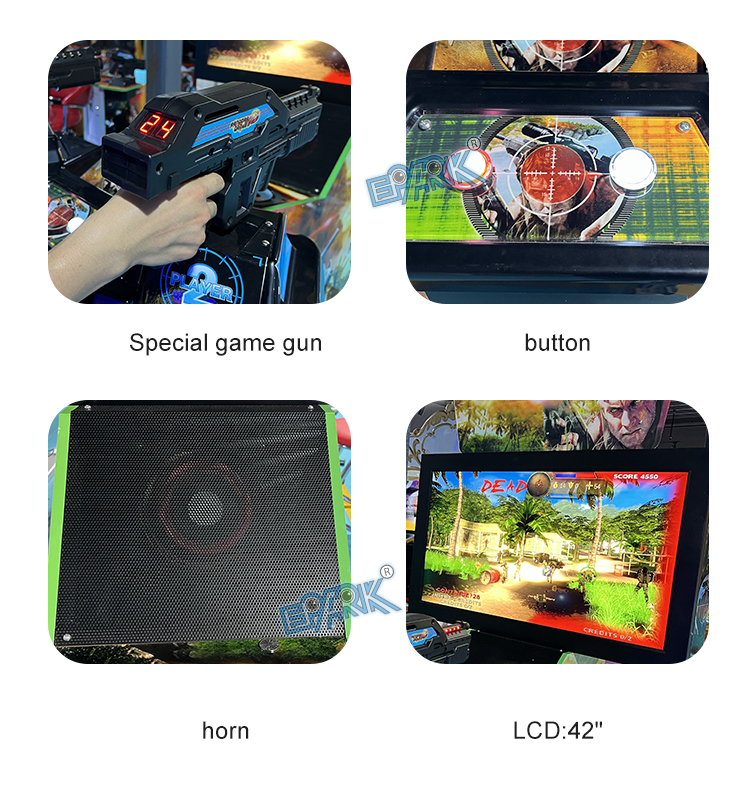 Cheap Price Coin Operated Indoor Park Arcade Shooting Game Machine Simulator Arcade Game Machine supplier