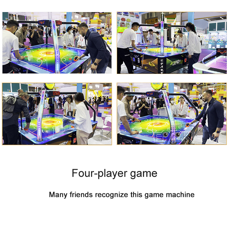 Amusement Park Sport Game Machine Coin Operated Arcade Game 4 Players Air Hockey Table factory