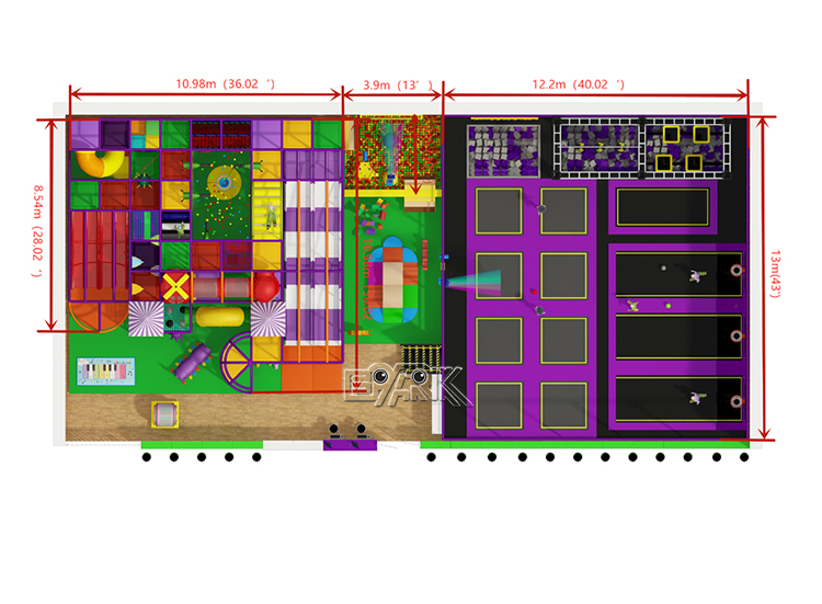 Indoor Playground Trampoline Park Center details
