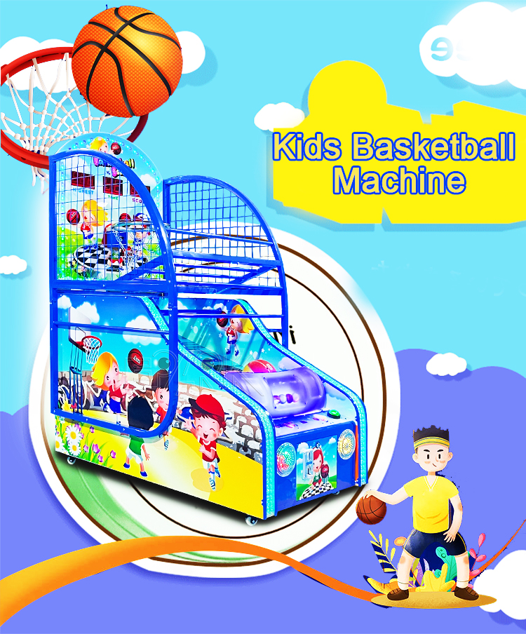 Indoor Sports Coin Operated Arcade Shooting Hoops Mini Basketball Hoop Kids Basketball Machine manufacture