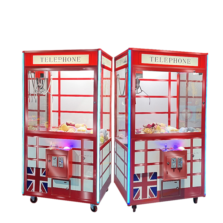 Collect cute and cuddly prizes at the stuffed toy claw machine arcade.