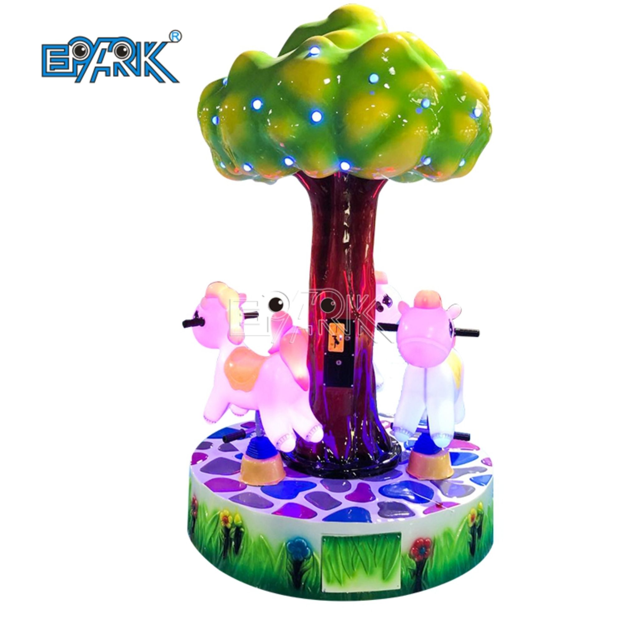 3 Seats Attractions Indoor Kids Amusement Rides Horse Carousel Merry Go Round For Sale