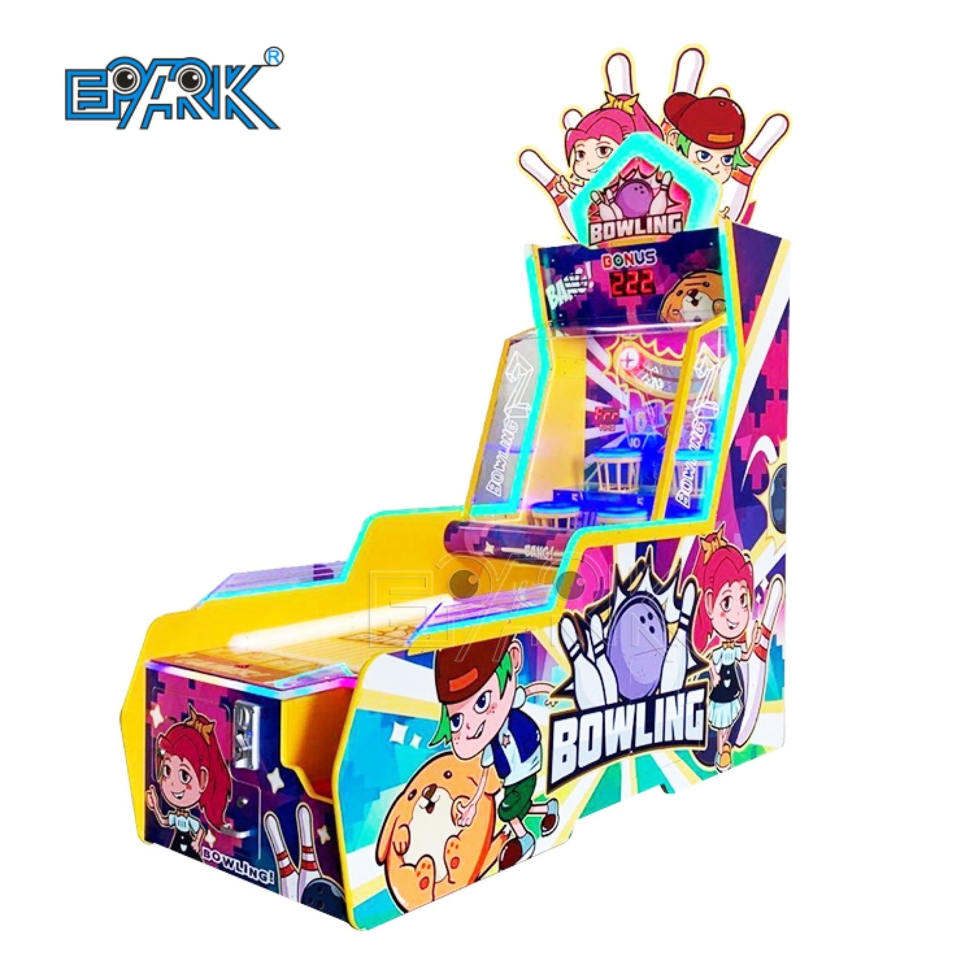 New Design Arcade Coin Operated Bowling Machine Throwing Bowling Big Dunk For Amusement park