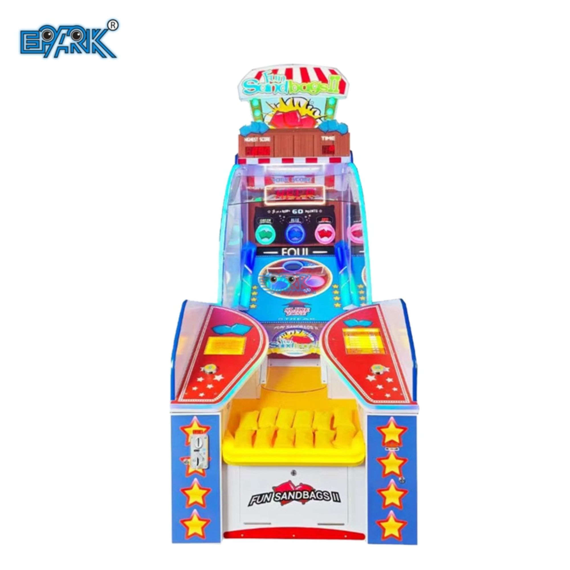 Fun Sandbags Coin Operated Games Lottery Tickets Redemption Games Machine