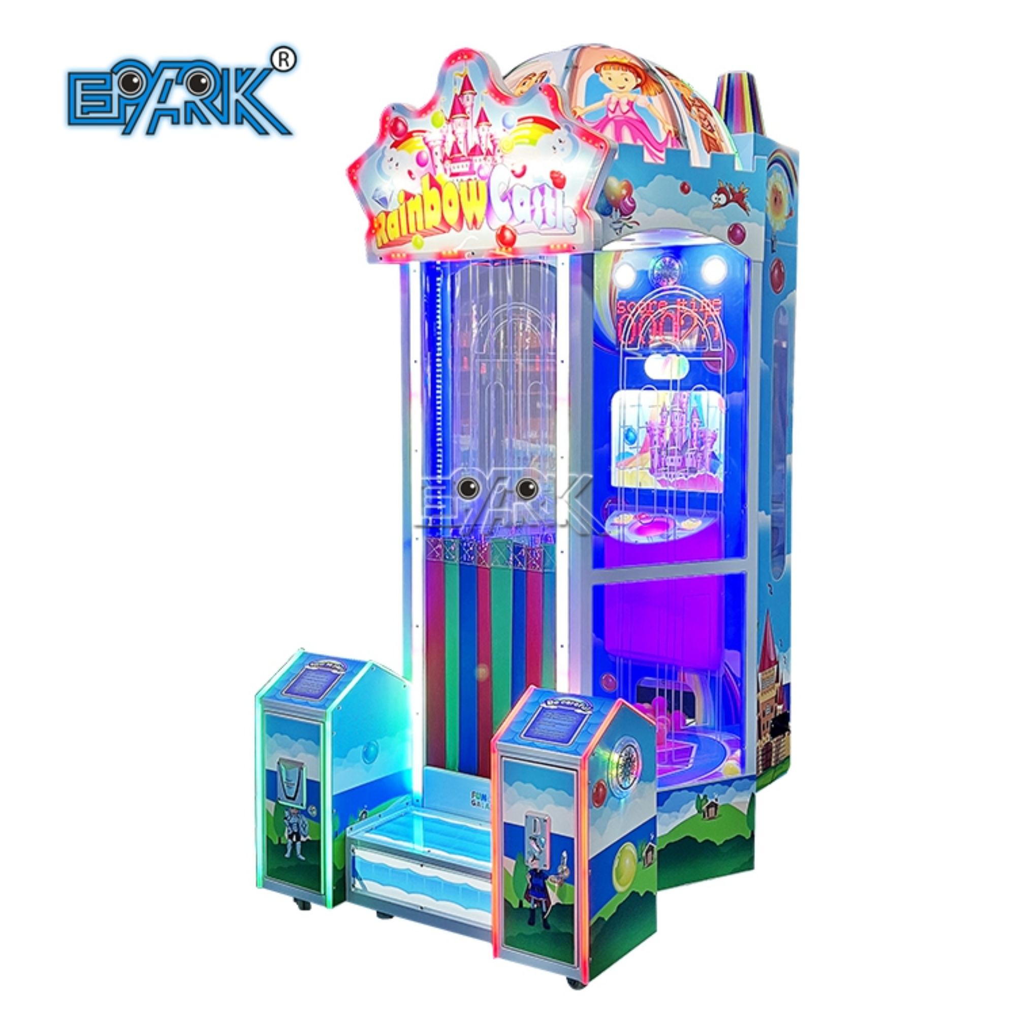 Coin Operated Rainbow Castle Ticket Prize Arcade Redemption Lottery Game Machine