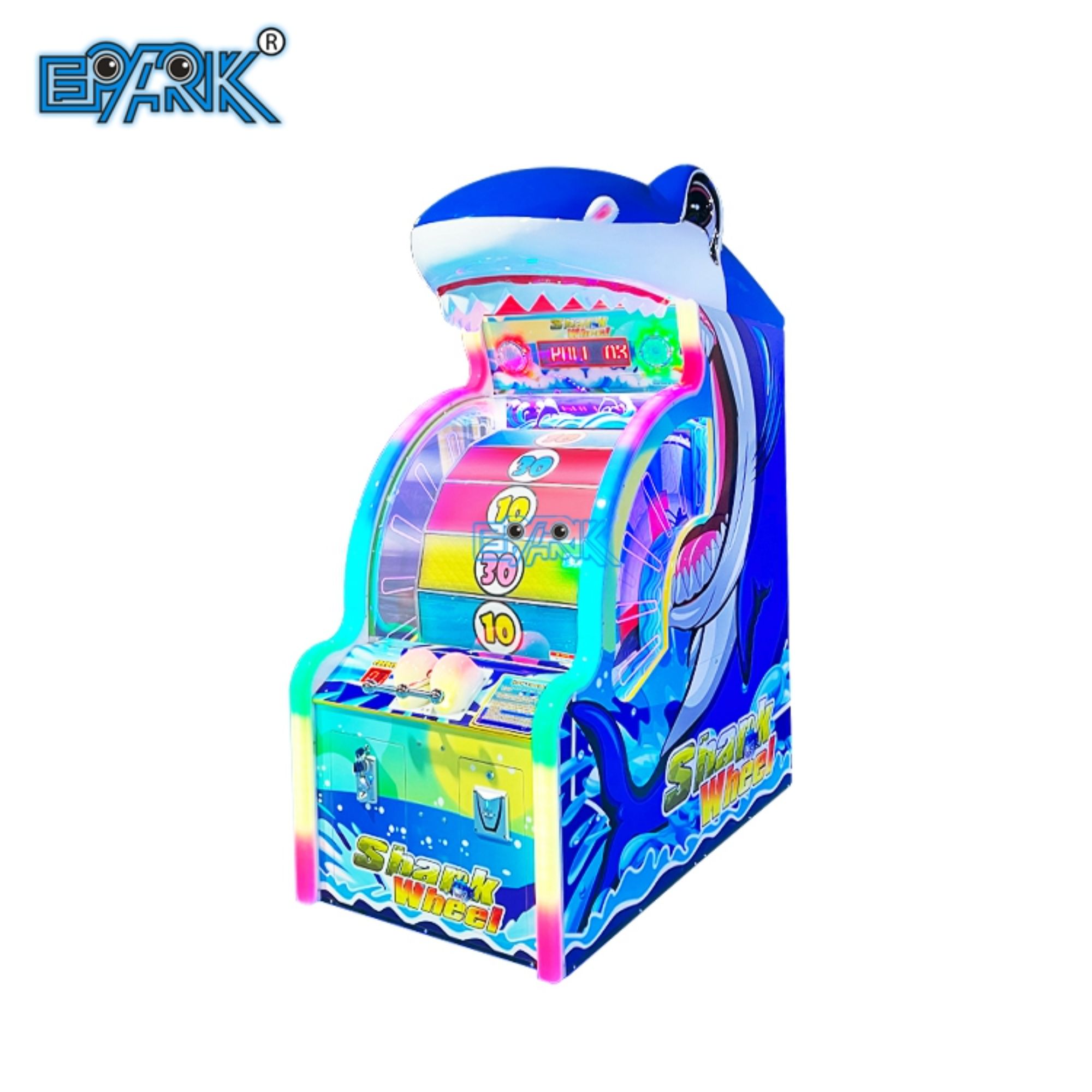 Indoor Coin Operated Arcade Juegos Para Ninos Shark Wheel Dinosaur Ticket Lottery Game Machine