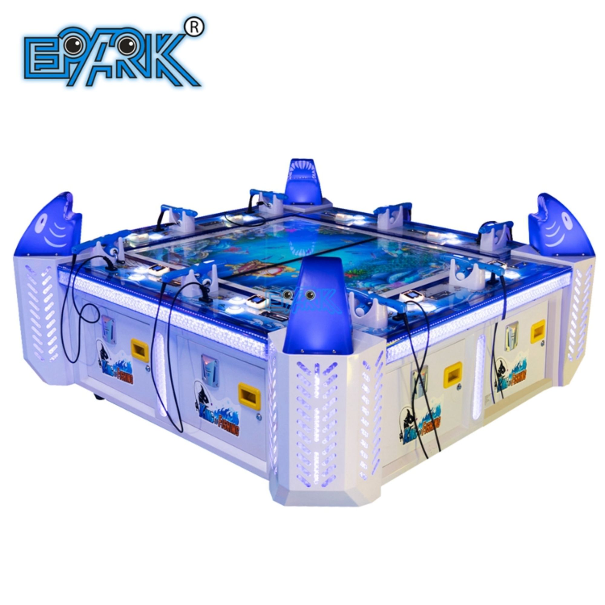 Child Playground Arcade Coin Operated 8 Players Kids Fish Game Machine