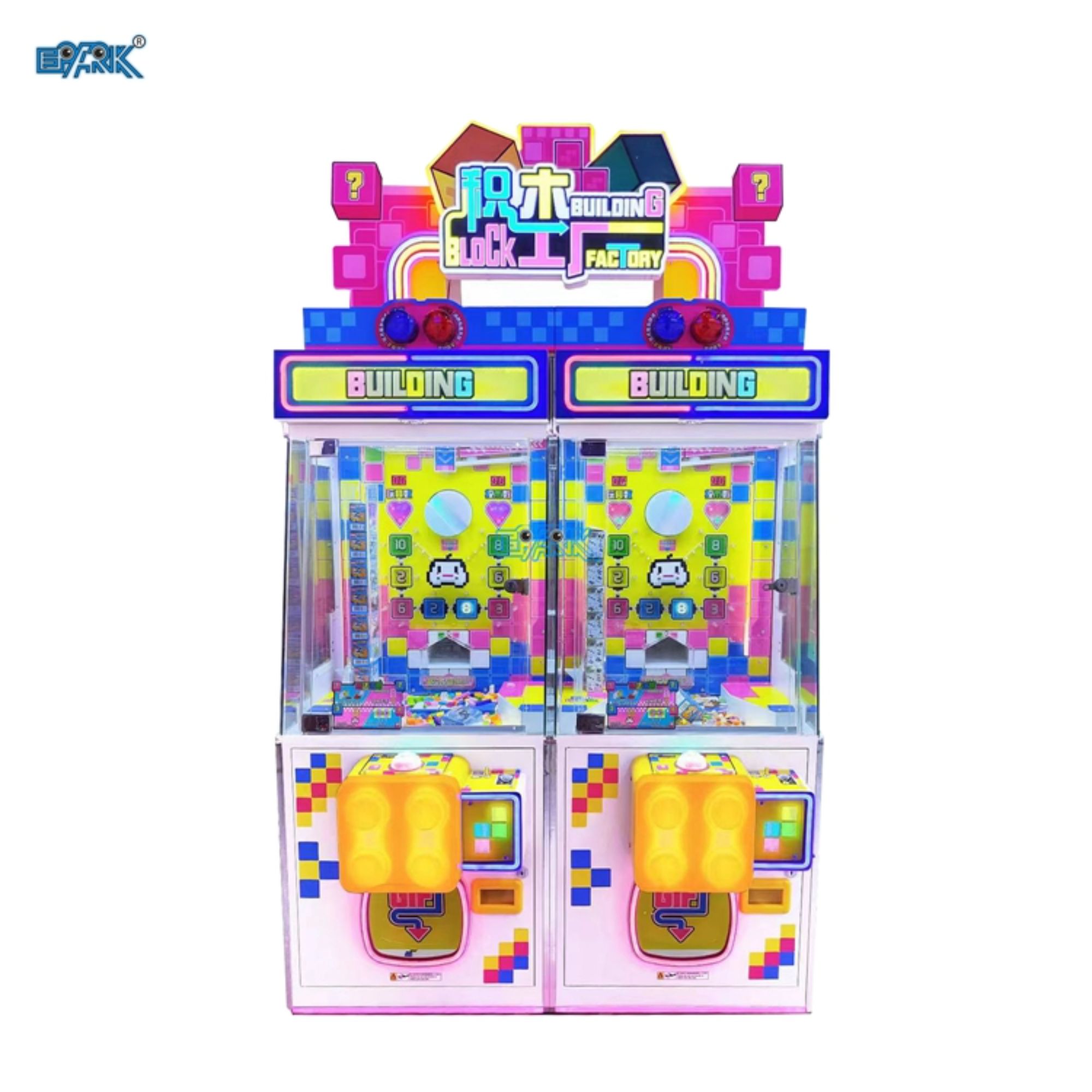 Дизайн алдын алып технологиялык жыйынтык машинасы arcade building blocks pusher машинасы