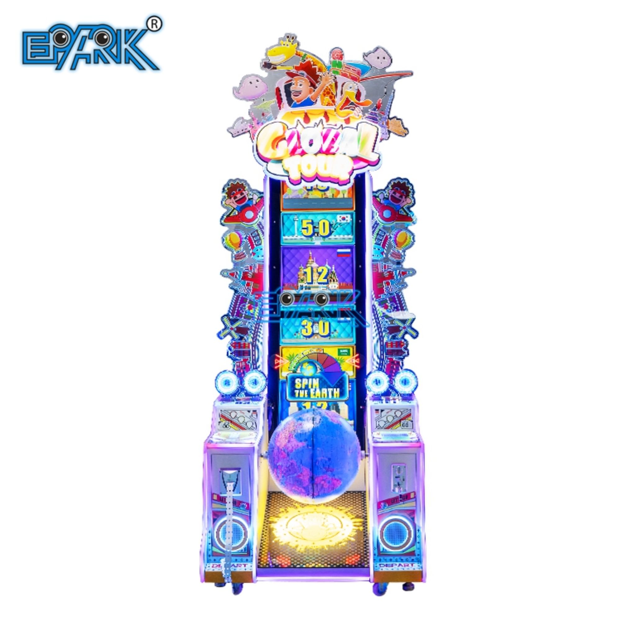 Indoor Sport Amusement Coin Operated Arcade Rolling Ball Lottery Redemption Game Machines