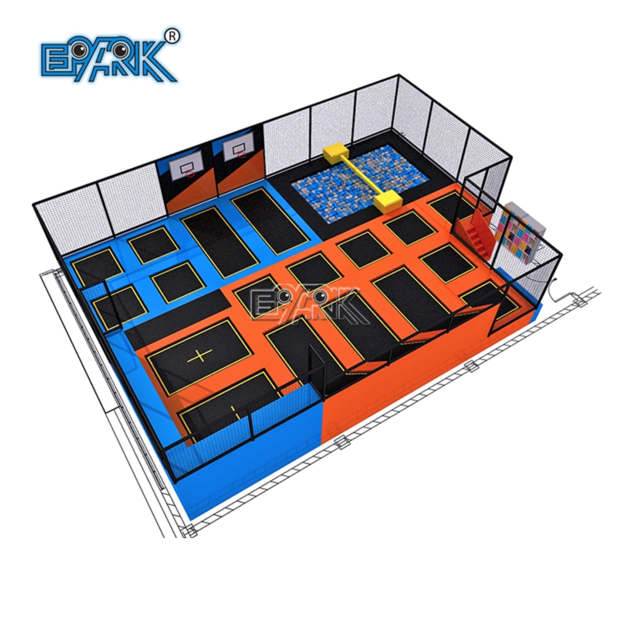 Brand Jumping Indoor Rectangle Waterproof Mats Trampoline Manufacturers Child Trampoline Park