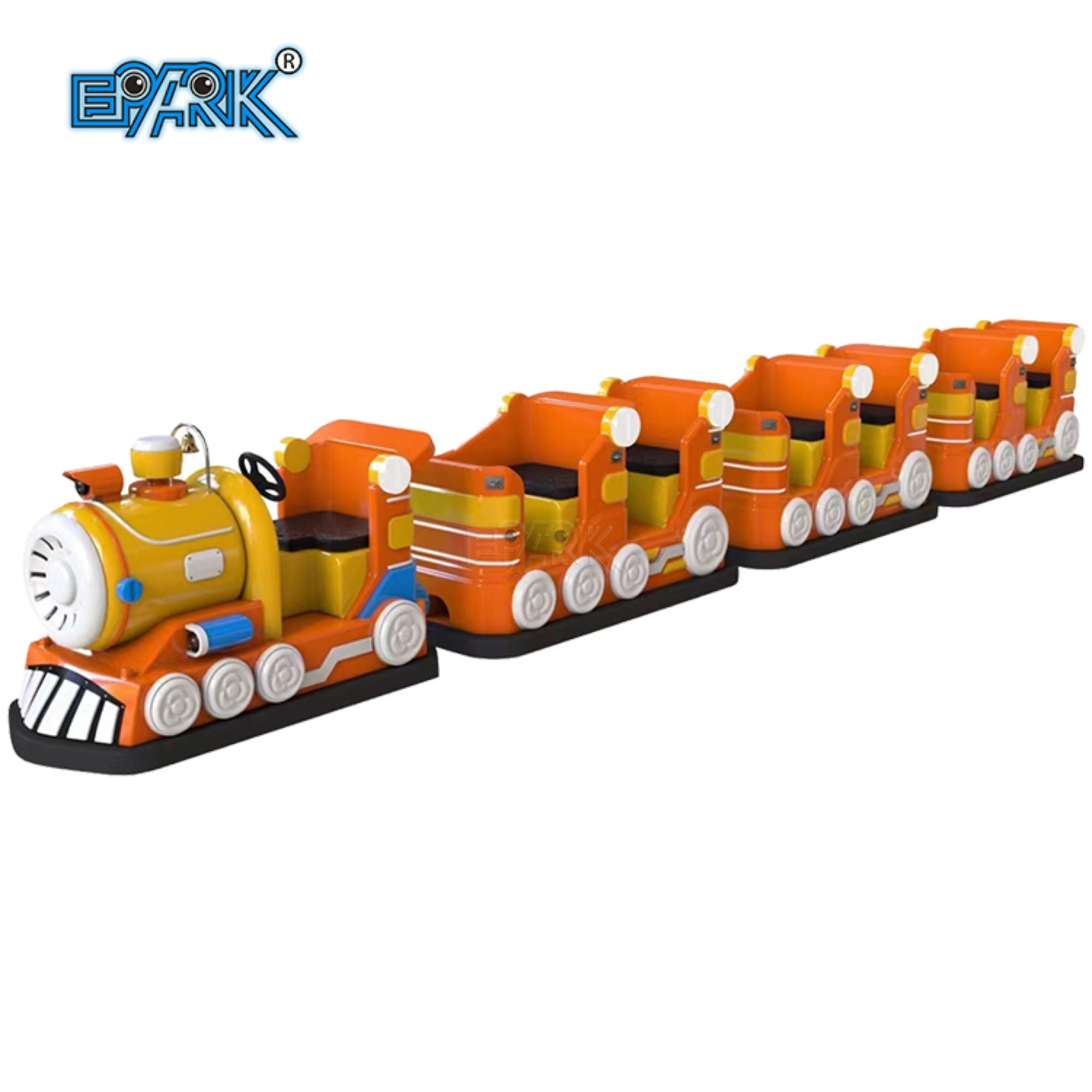 High-Power Train Head Tow 3 New Double-Row Carriages Electric Train Rides