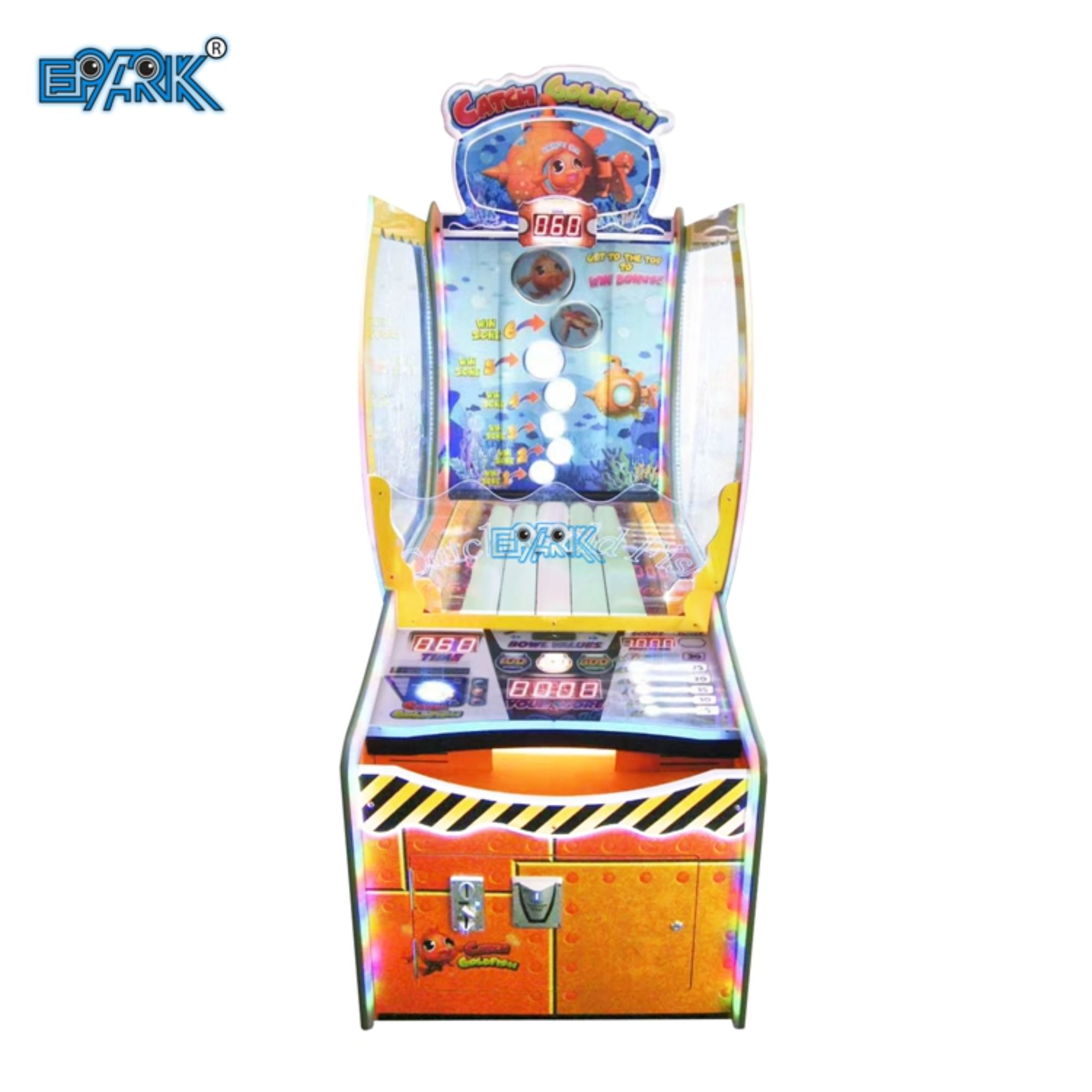Coin Operated Arcade Catch Gold Fish Hunting Ball Redemption Ticket Lottery Game Machine