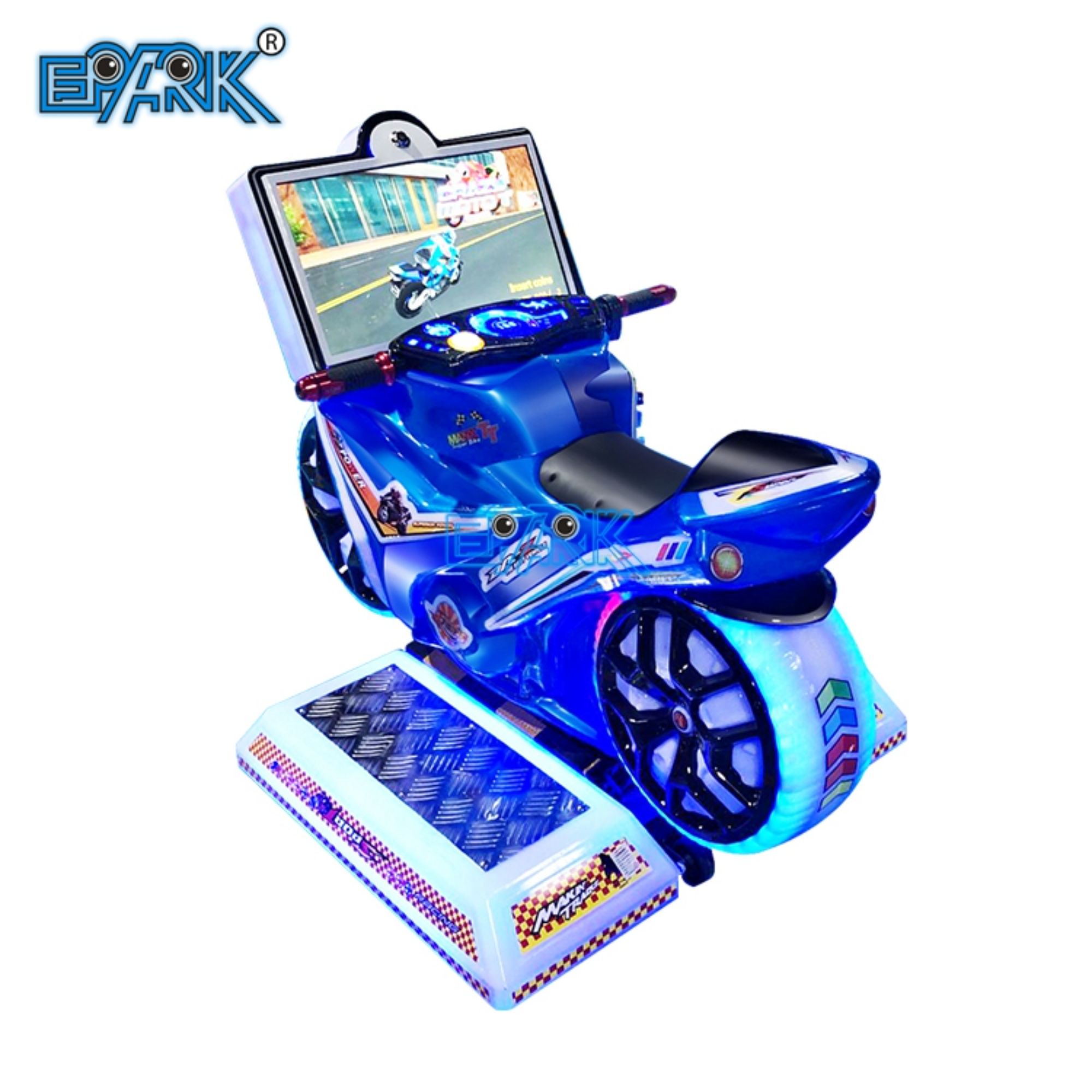 Amusement Park Arcade Game Machine Coin Operated Game Plastic Super Motorcycle Kiddie Ride