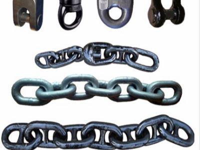 Different grade of stud anchor chain and studless anchor chain