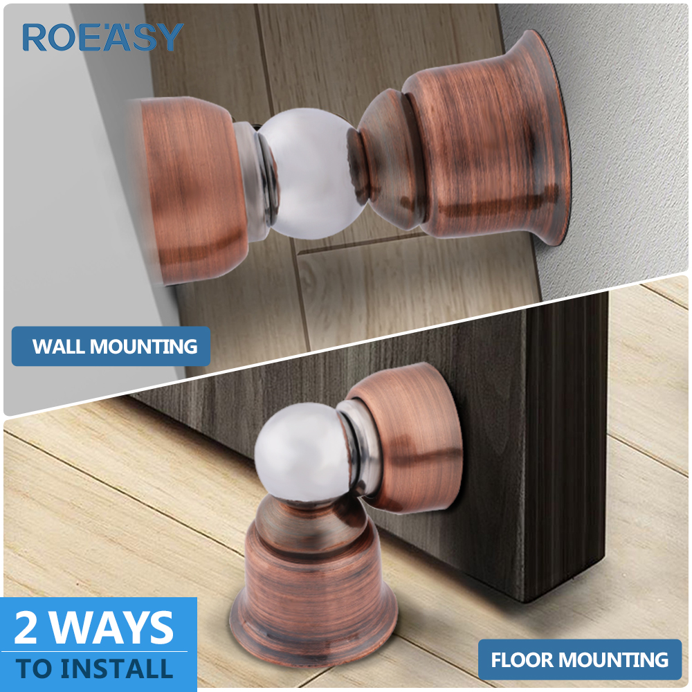 Roeasy 348AC Stainless Steel Wall Mounted Rubber Stopper For Glass Shower Door Stops, China