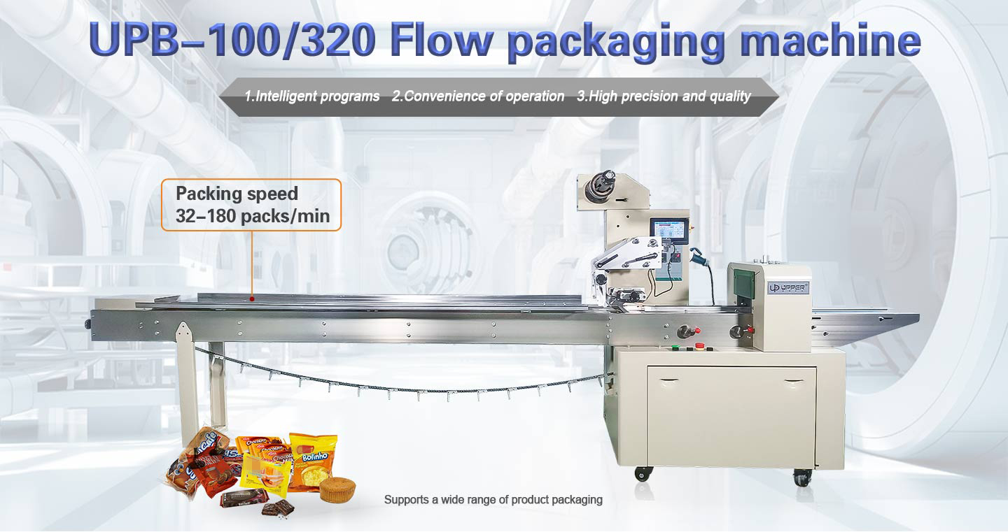 320 Multi-Function flow Packing machine Cookies Wafer Muffin Bread Bun wrapping machine Manufacturer manufacture