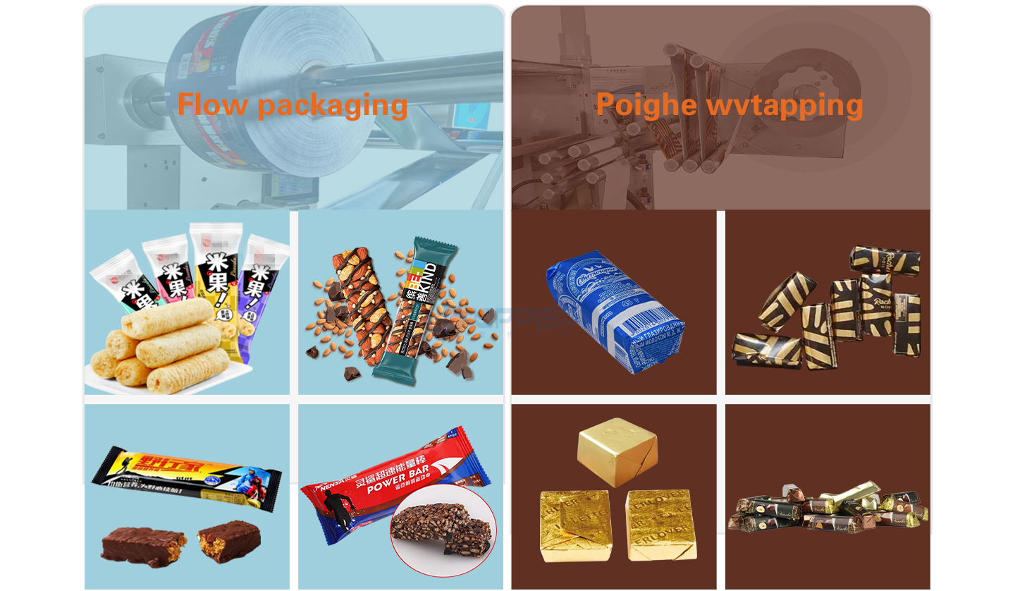 Dual mode 2-in-1 high speed Chocolate Bar Packaging Line Protein bar packing machine manufacture