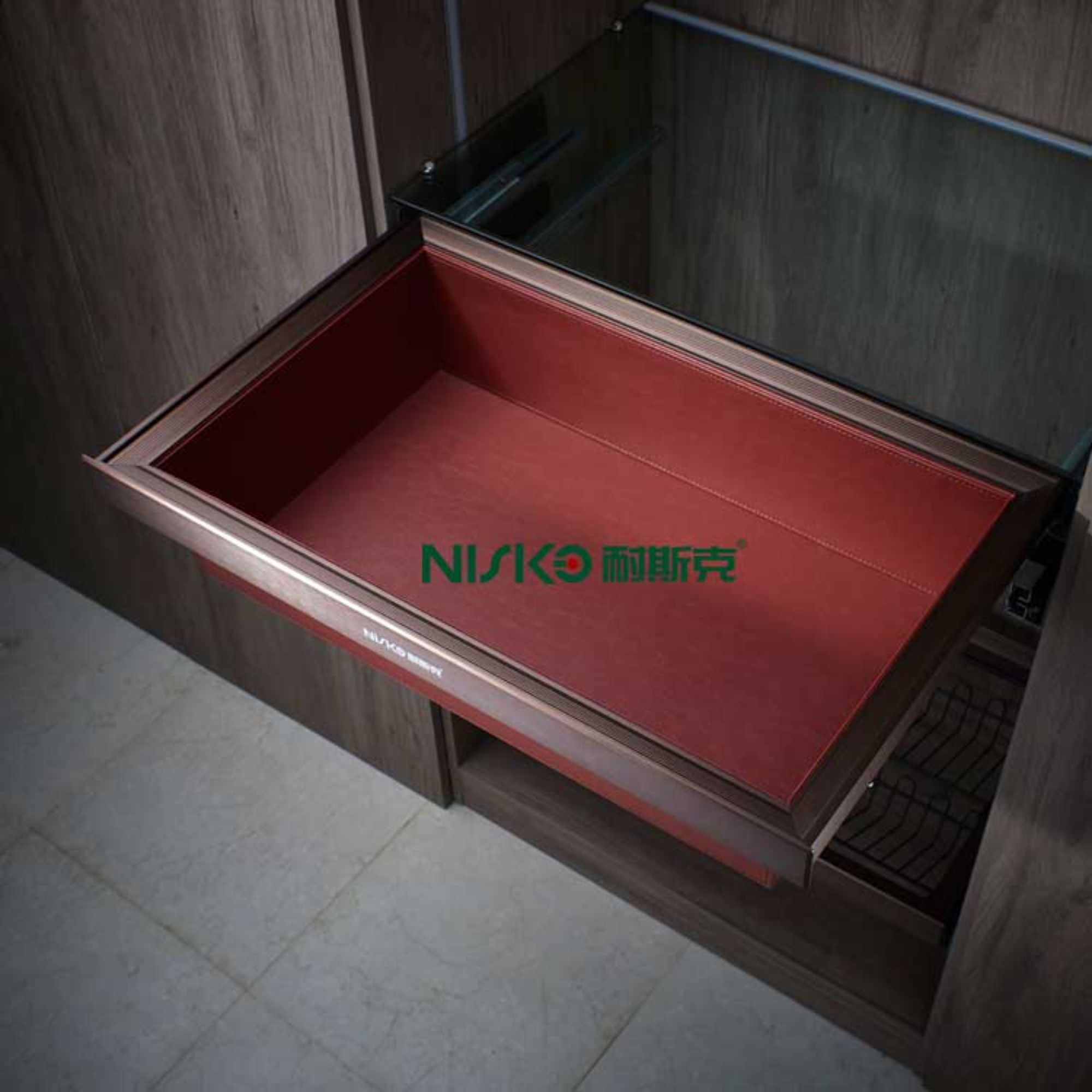 Nisko Bojer Series Fitting Wardrobe Accessories Leather Basket