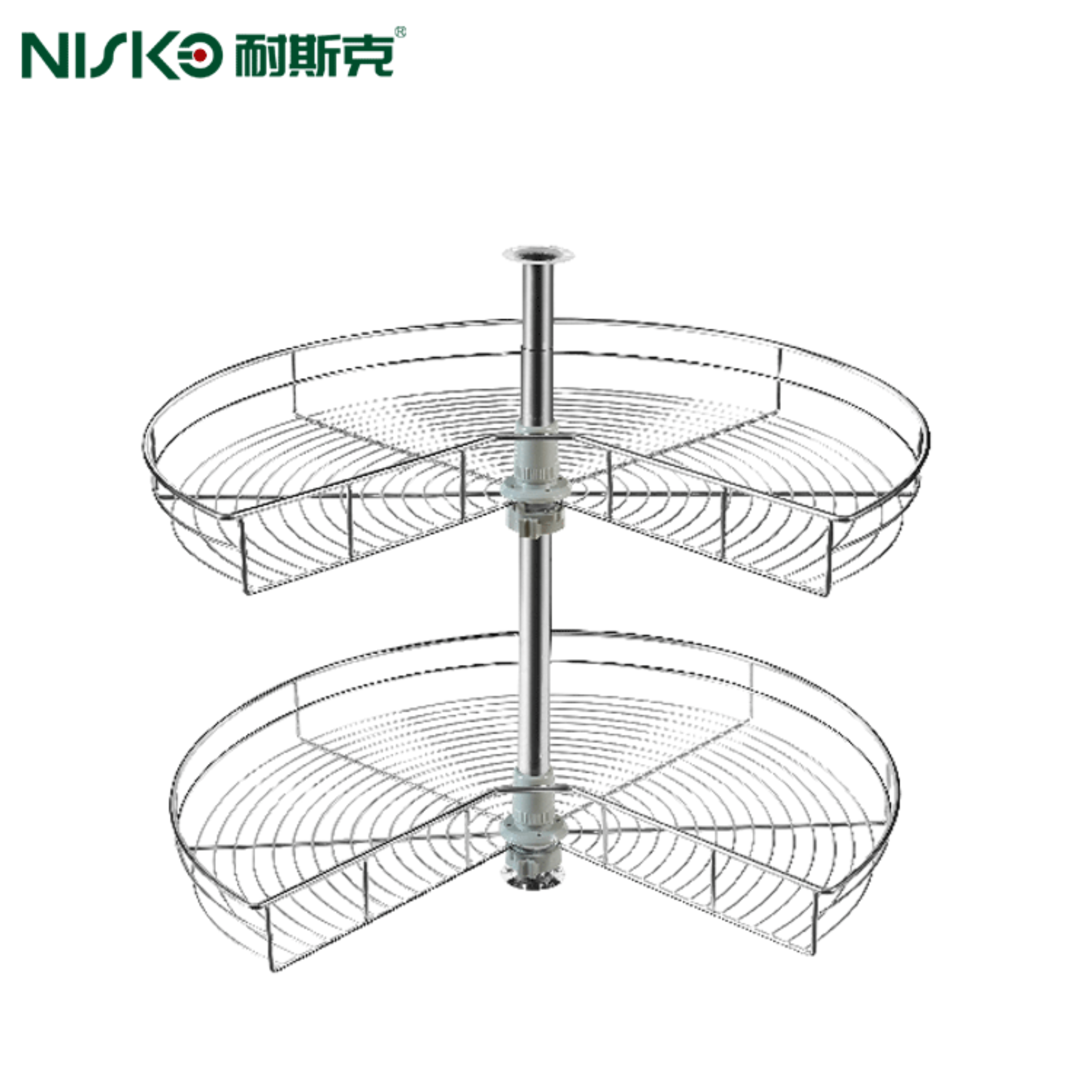 Kitchen Magic Corner 270 Degrees Revolving Wire Basket 