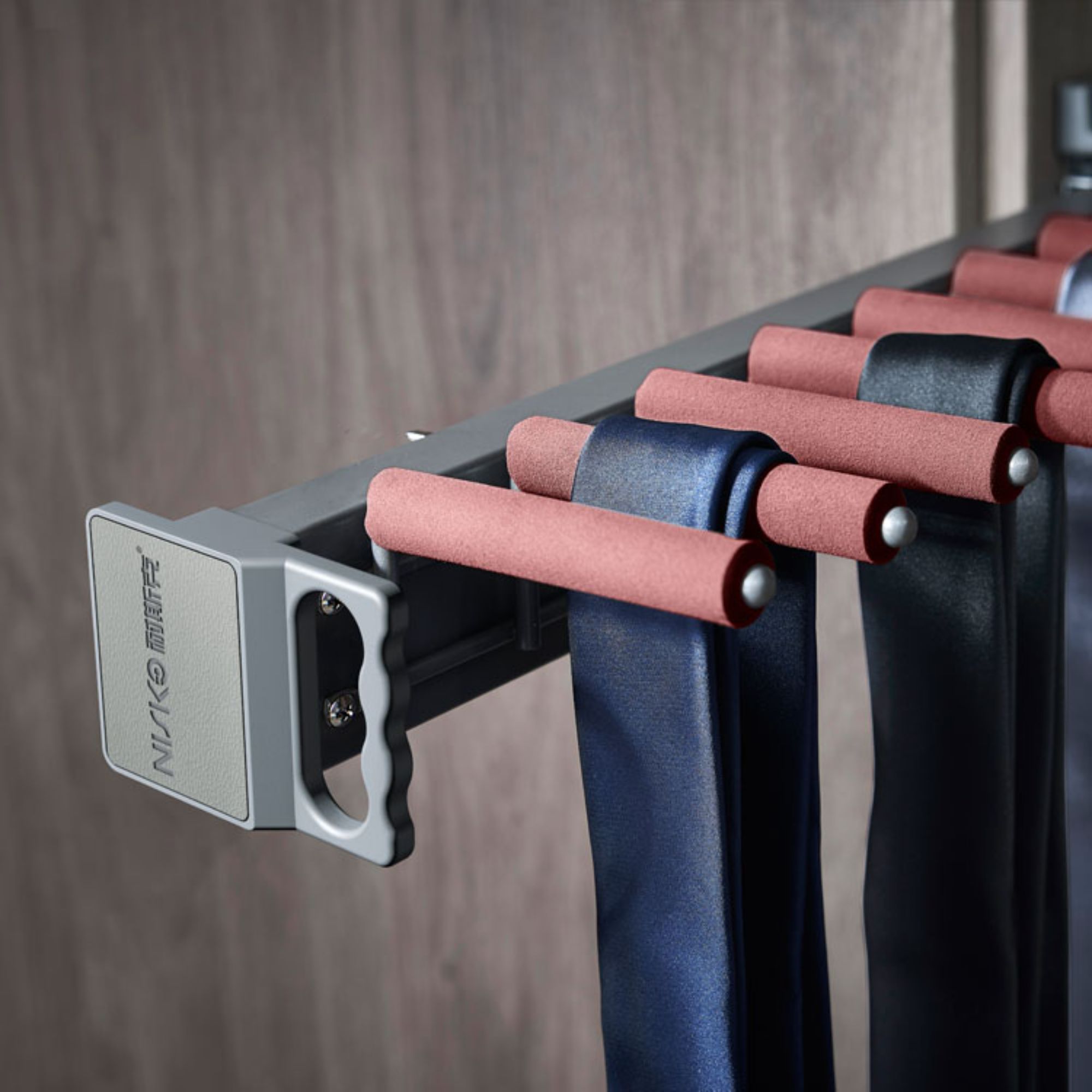 Modern Design Pull Out Slide Mounting Ties Rack