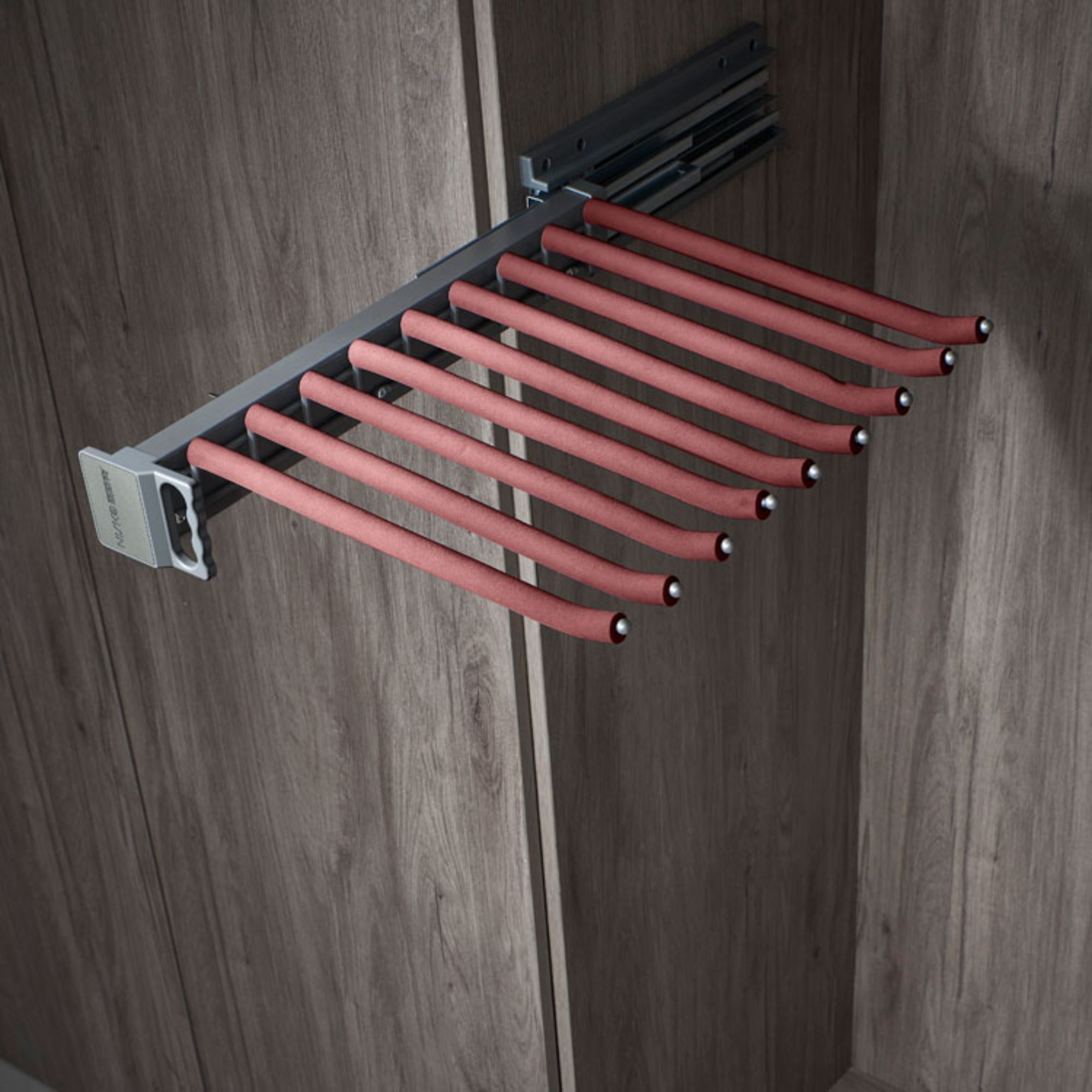 Clothes Hanging Pull Out Wardrobe Trousers Rack