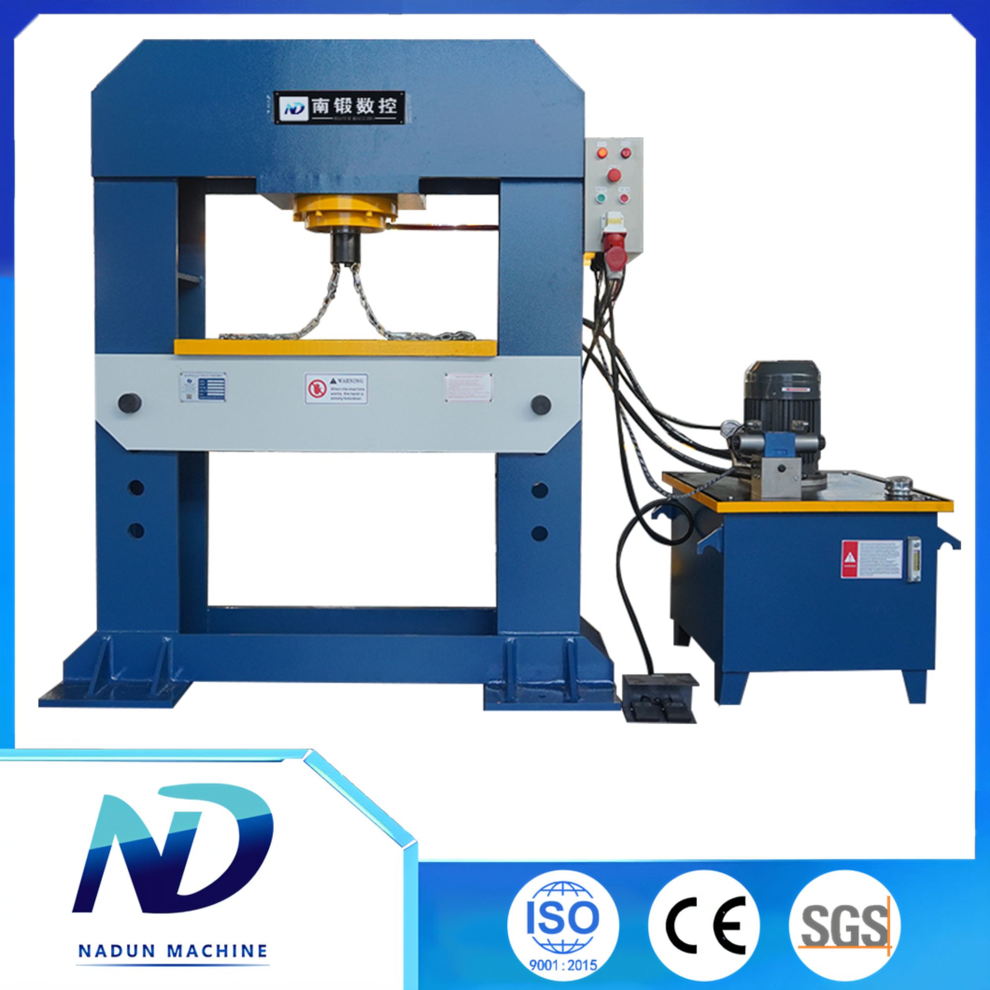 What are the common applications for a 100-ton height-adjustable workbench small H-frame hydraulic press machine in an industrial setting?