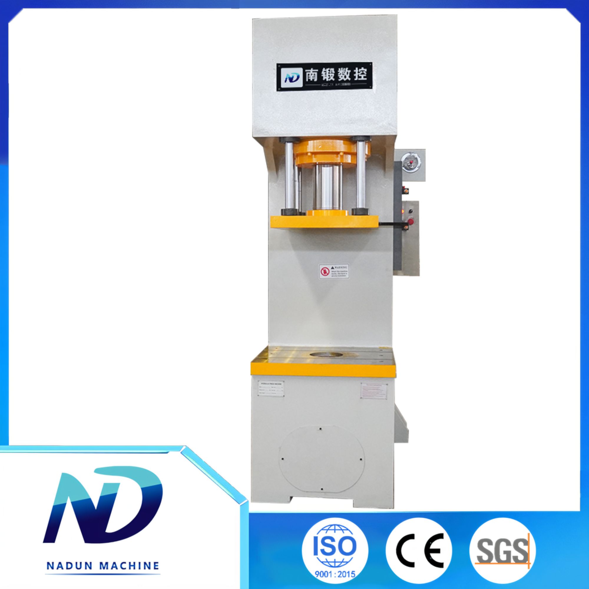 What materials are best suited for forming with a 200-ton C-frame hydraulic press?