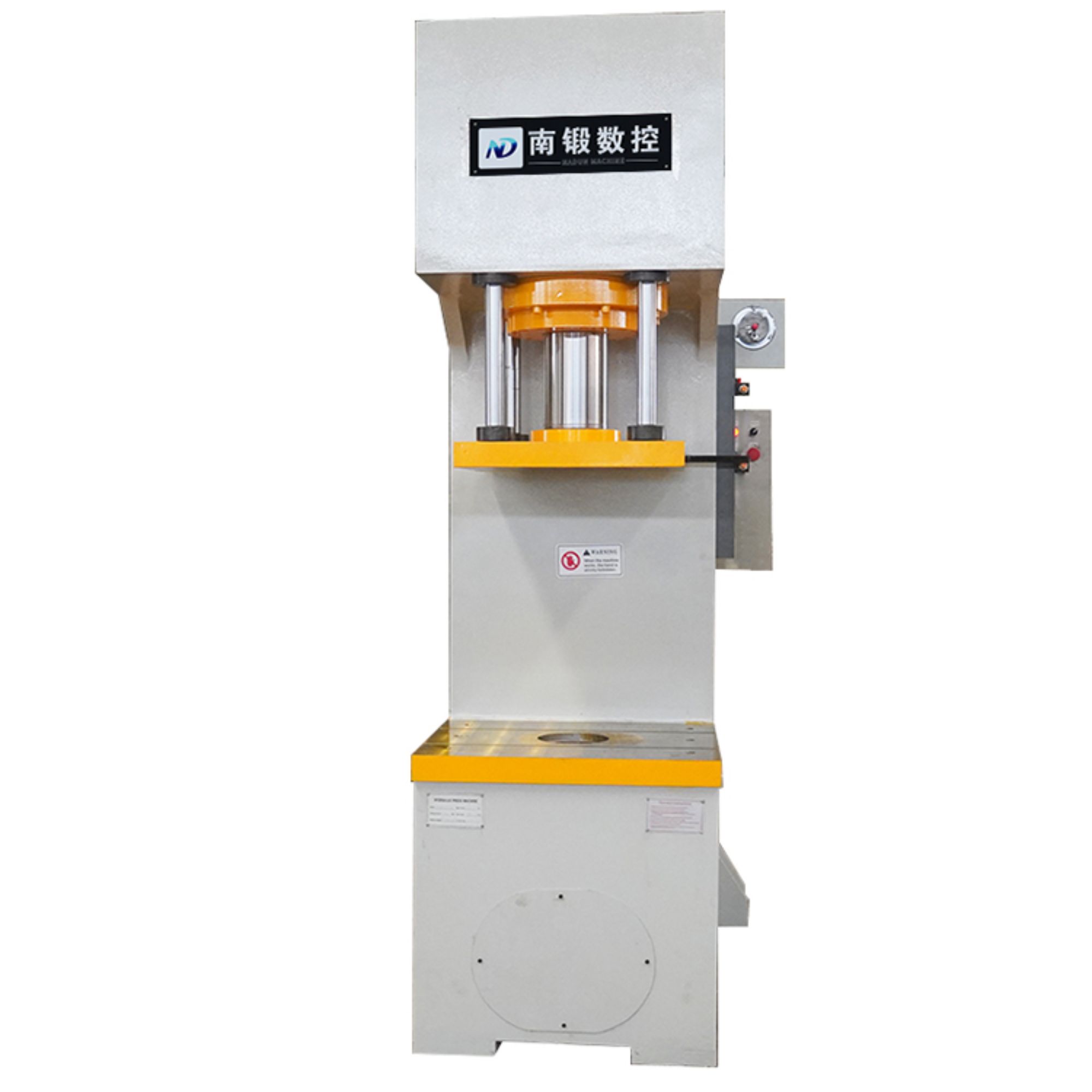 What are the primary applications of a 200-ton C-frame hydraulic press in industrial settings?