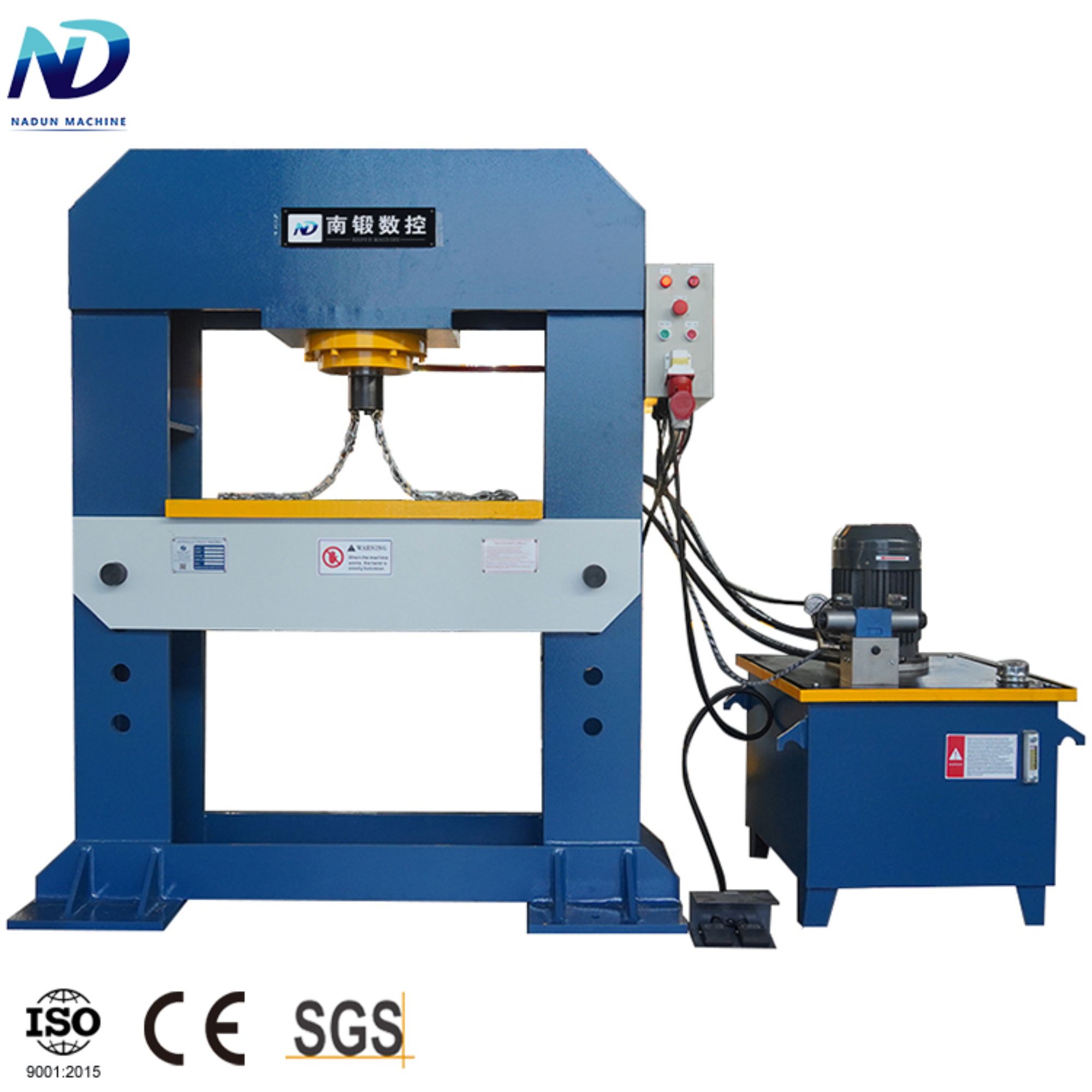 How do I maintain and lubricate a 100-ton height-adjustable workbench small H-frame hydraulic press machine to ensure its longevity?