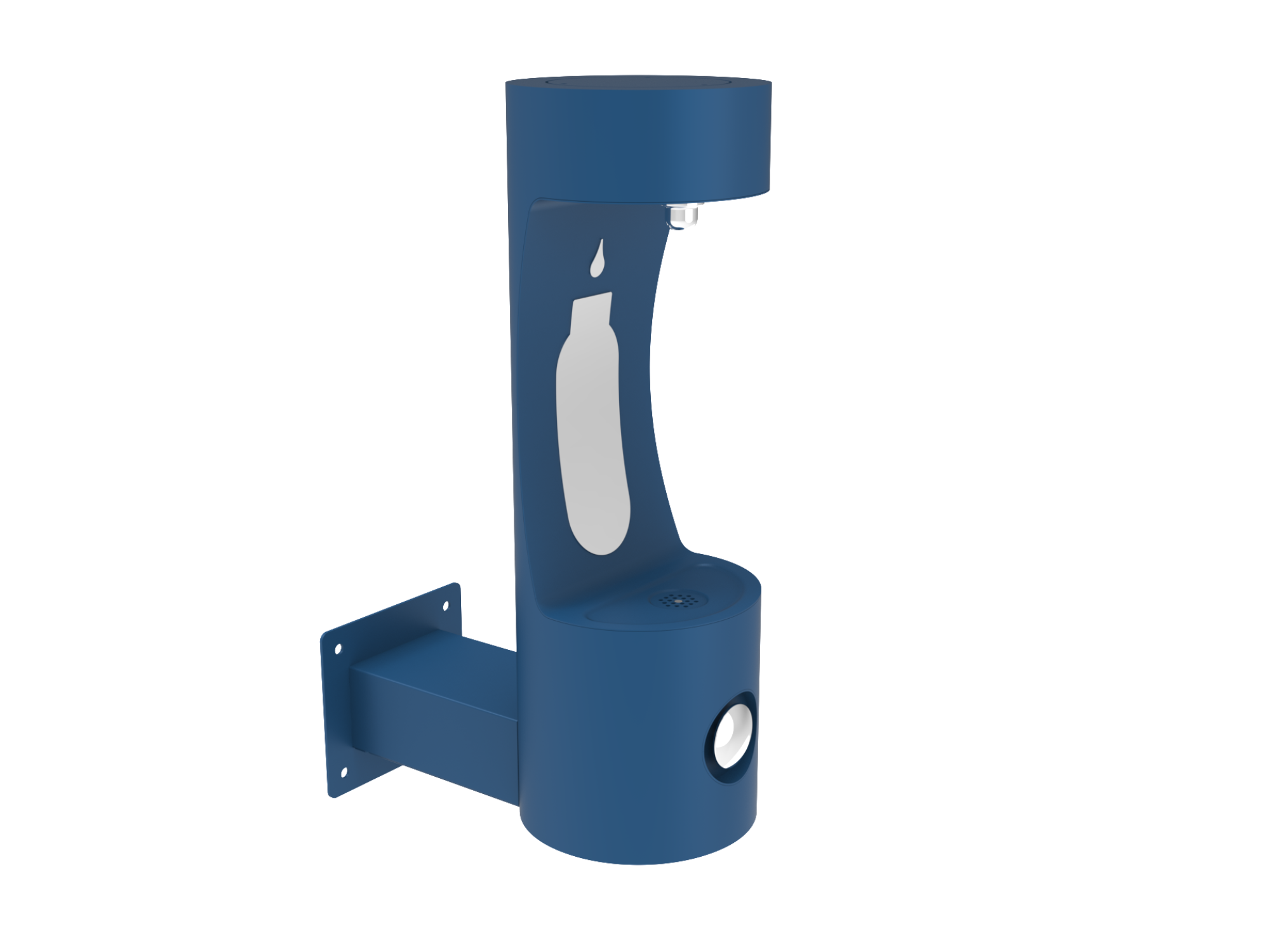 IUISON Single Arm Flask Filling Station Wall Mount ບໍ່ກັ່ນຕອງບໍ່ເຢັນ ທົນທານຕໍ່ການກ້ອນສີຟ້າ