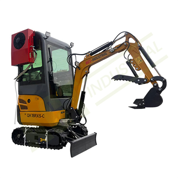 The mini track excavator