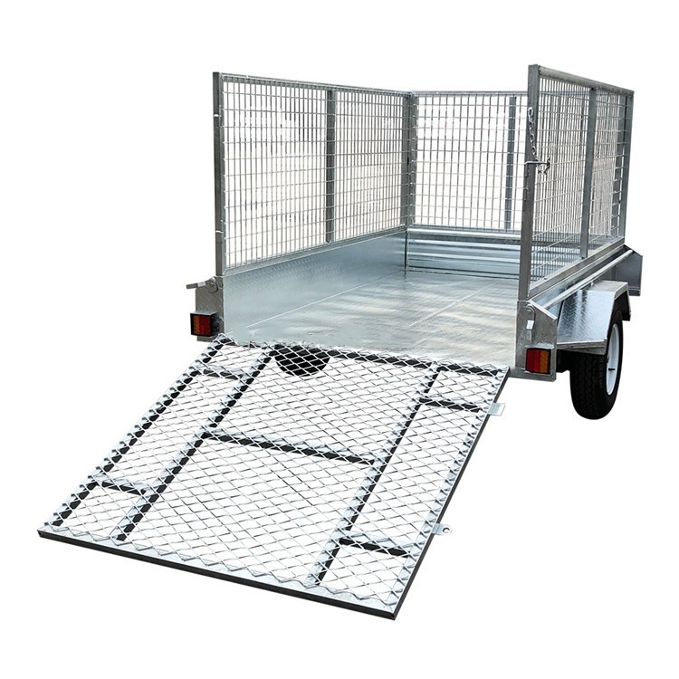 7x4 Galvanized fully welded single axle cage trailer (MOQ 16)